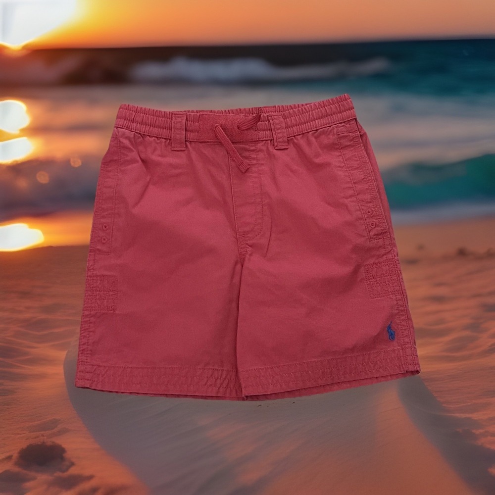 NWT Polo Ralph Lauren Boys Sz 6 Red Deck Shorts Red MSRP $49
